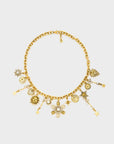 COLLANA ELIS FIORE PENDENTE E PIETRE ORO - NALI'