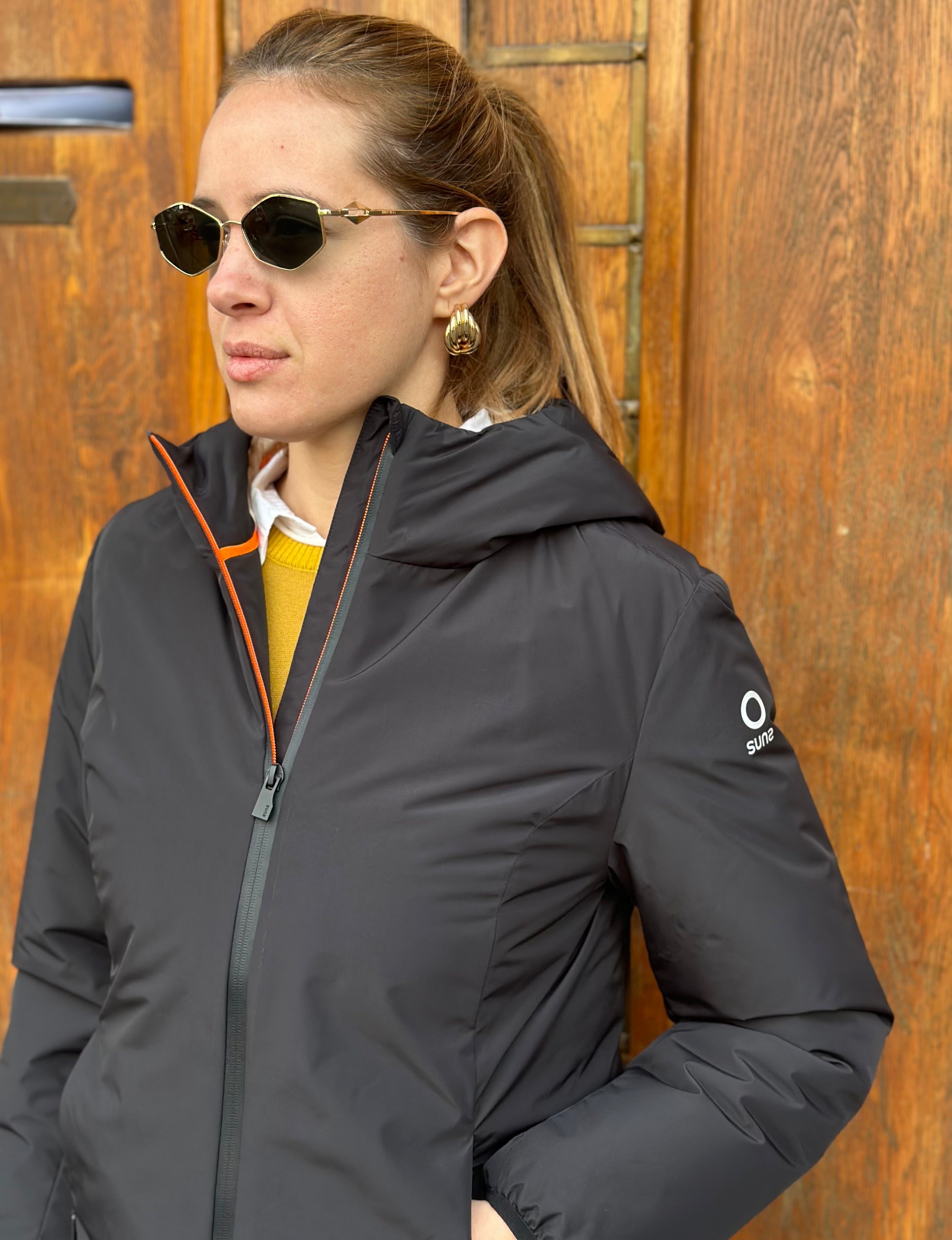 GIUBBOTTO AURELIA VELOUR BLACK  - SUNS - Marcello Fontana Shop