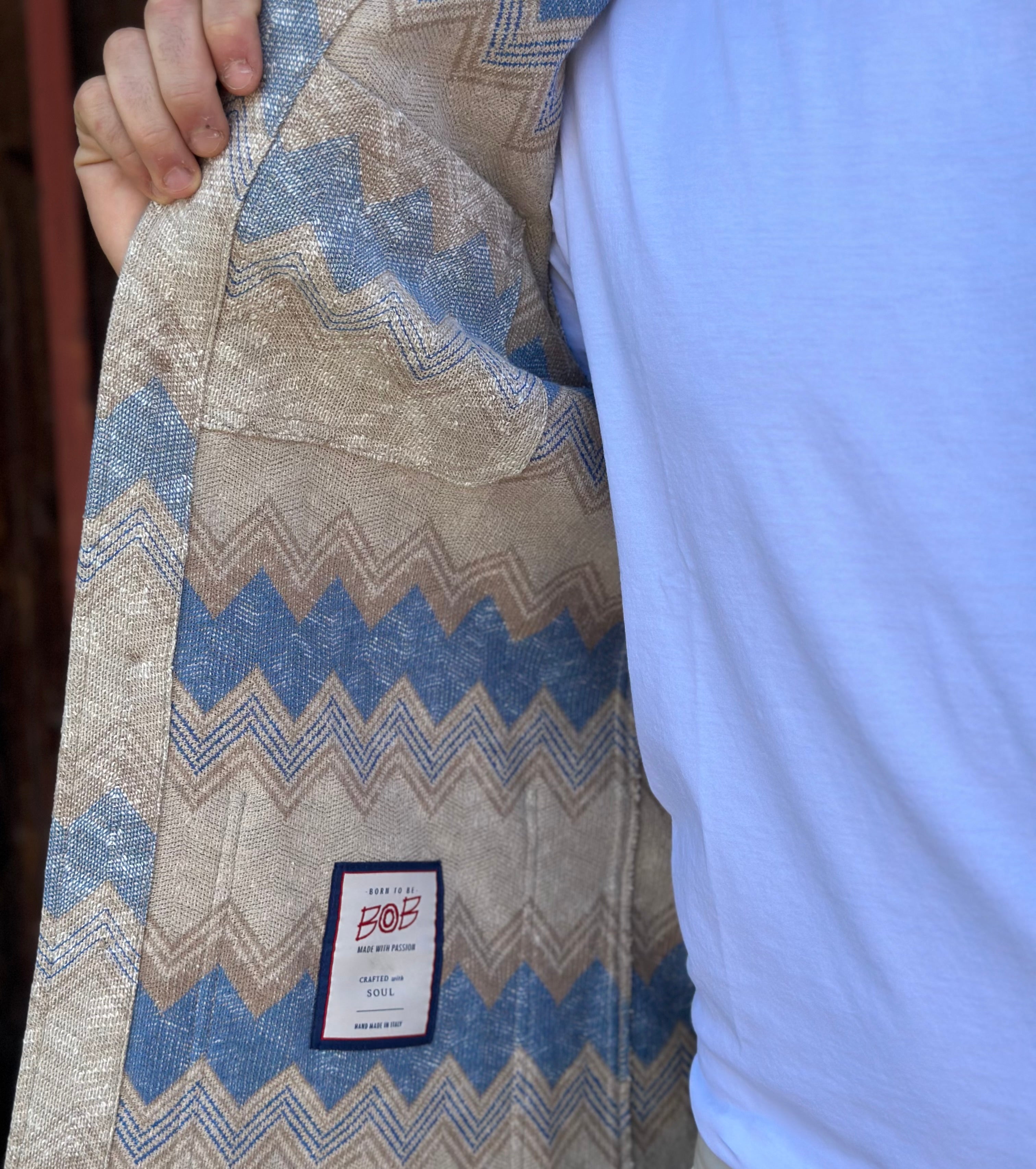 BOB GIACCA CAMICIA RASCHEL PROCESS - BEIGE