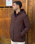 Giubbotto AURELIO Long Velour - Brown - SUNS