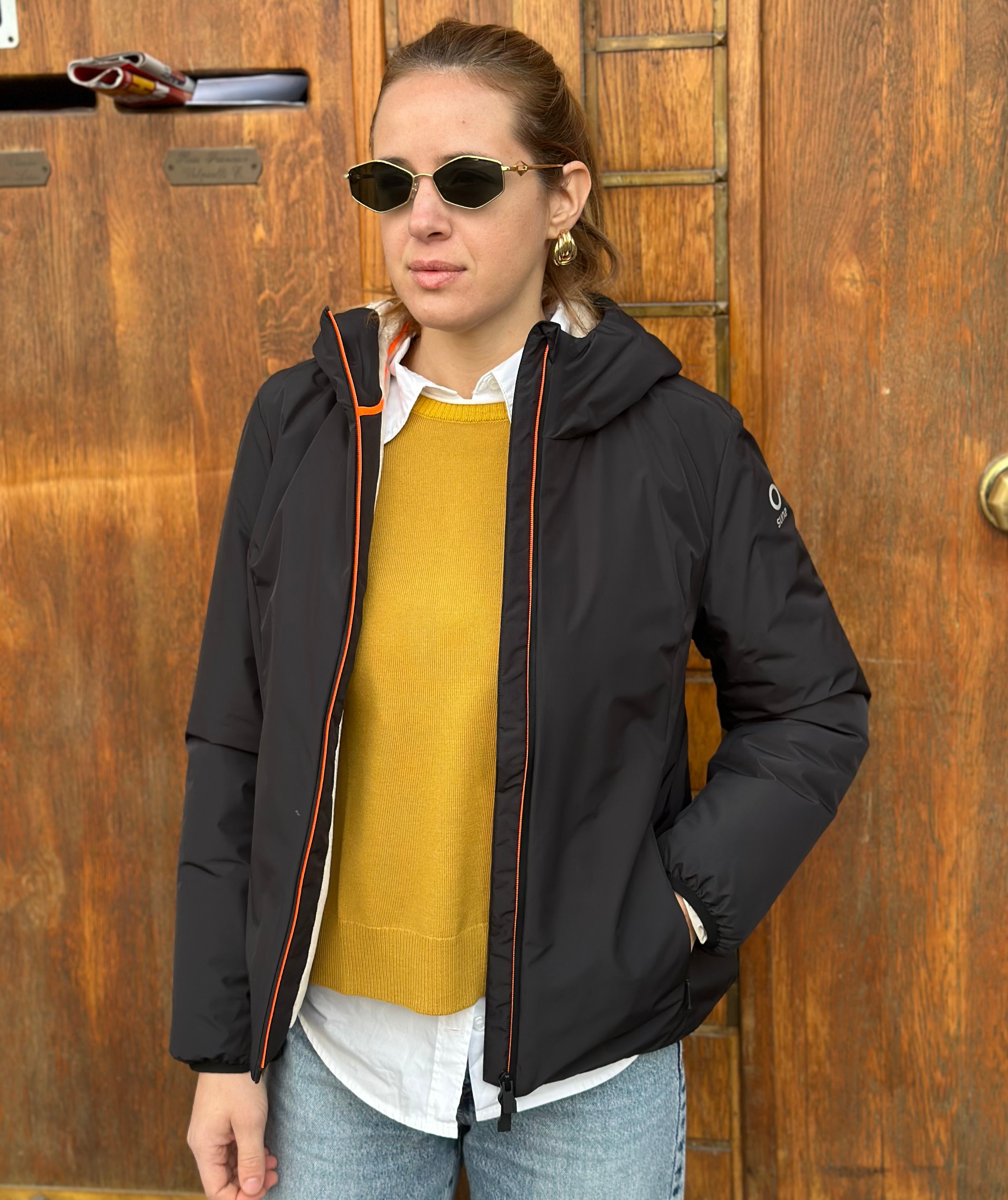 GIUBBOTTO AURELIA VELOUR BLACK  - SUNS - Marcello Fontana Shop