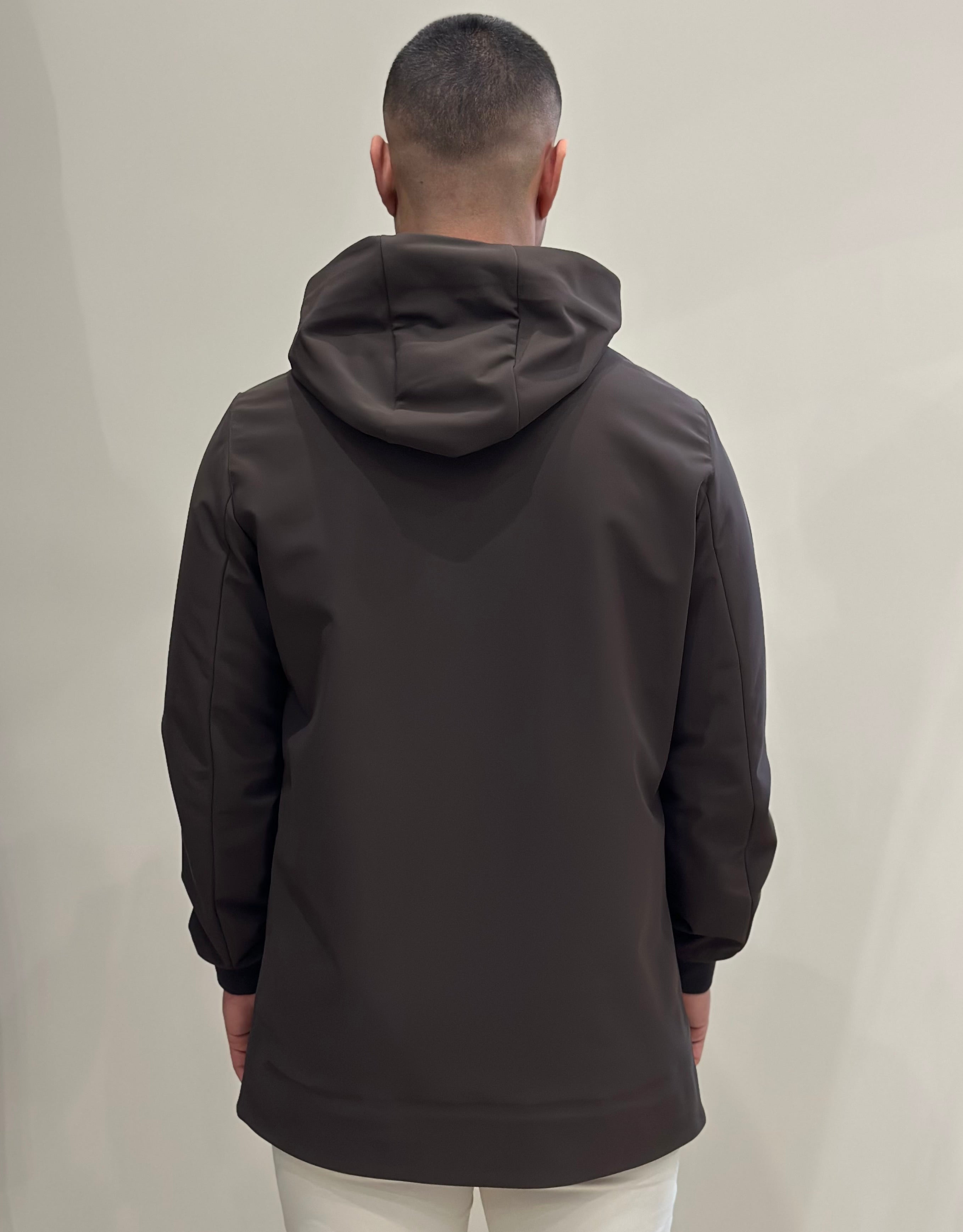 HESKIMO Giubbotto tecnico foderato in lana - Moro - Marcello Fontana Shop