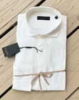 OUTFIT ITALY CAMICIA IN LINO BIANCA