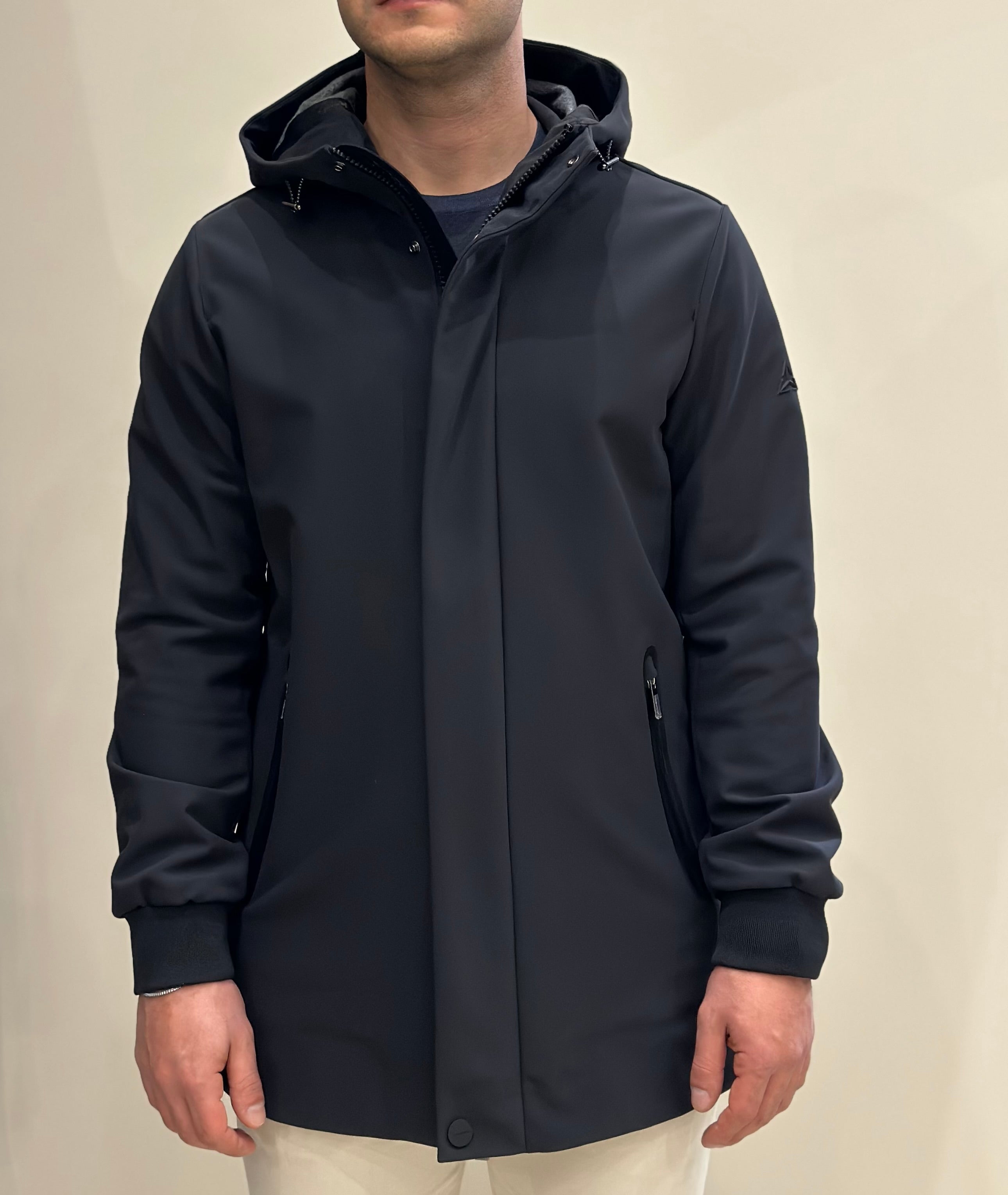 HESKIMO Giubbotto tecnico foderato in lana - Nero - Marcello Fontana Shop