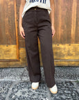 PENNYBLACK  Pantaloni ampi in cotone pique' - Moro - PBBMAGIA