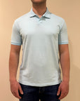 SUNS POLO FEDERICO LABEL IN PIQUET SKY