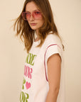 MEISIE T-SHIRT IN COTONE MORE AMOR - COD. M99T03WHT