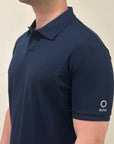 SUNS POLO FEDERICO LABEL IN PIQUET DARK BLUE