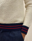 FW25 GALLIA FELPA ABART CON CAPPUCCIO - PANNA
