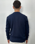 Outfit T-shirt manica lunga in Supima Cotone - Navy