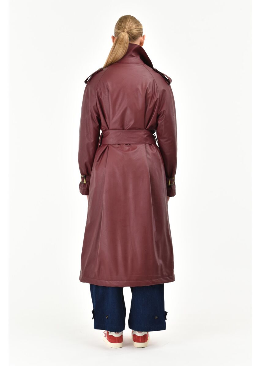 MANUEL RITZ TRENCH IN ECOPELLE - Marcello Fontana Shop