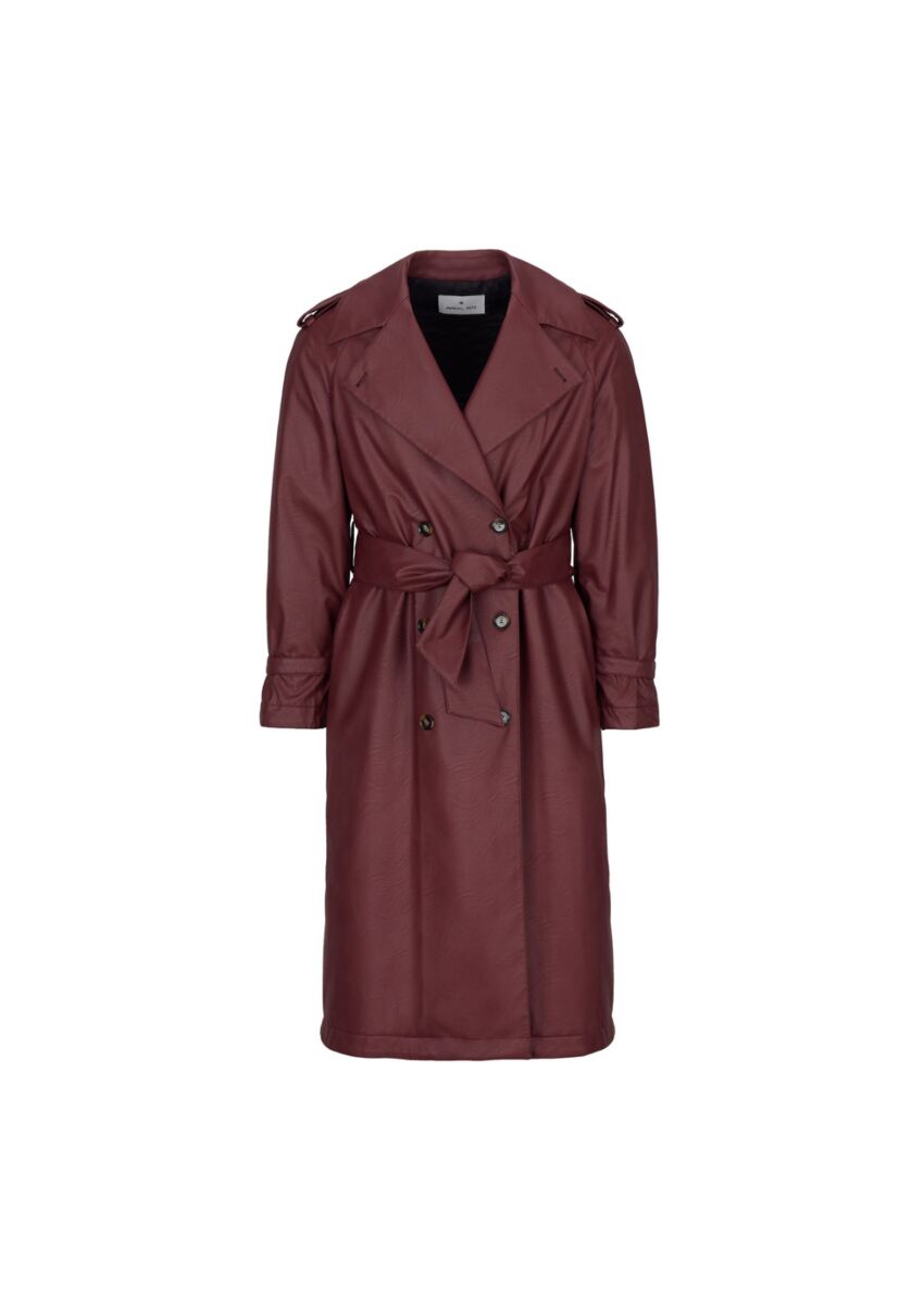 MANUEL RITZ TRENCH IN ECOPELLE - Marcello Fontana Shop