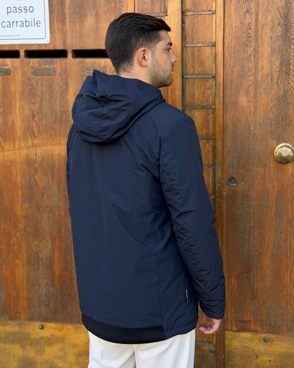 Giubbotto AURELIO Long Velour - Dark blue - SUNS