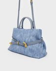 Borsa Melissa a spalla + tracolla, blu