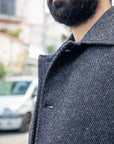 OutFit Cappotto spigato in misto lana - Dark Grey