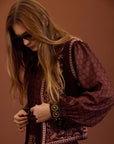 Gilet in maglia Lurex cod. WM42K07OTT - Bordeaux - Meisie