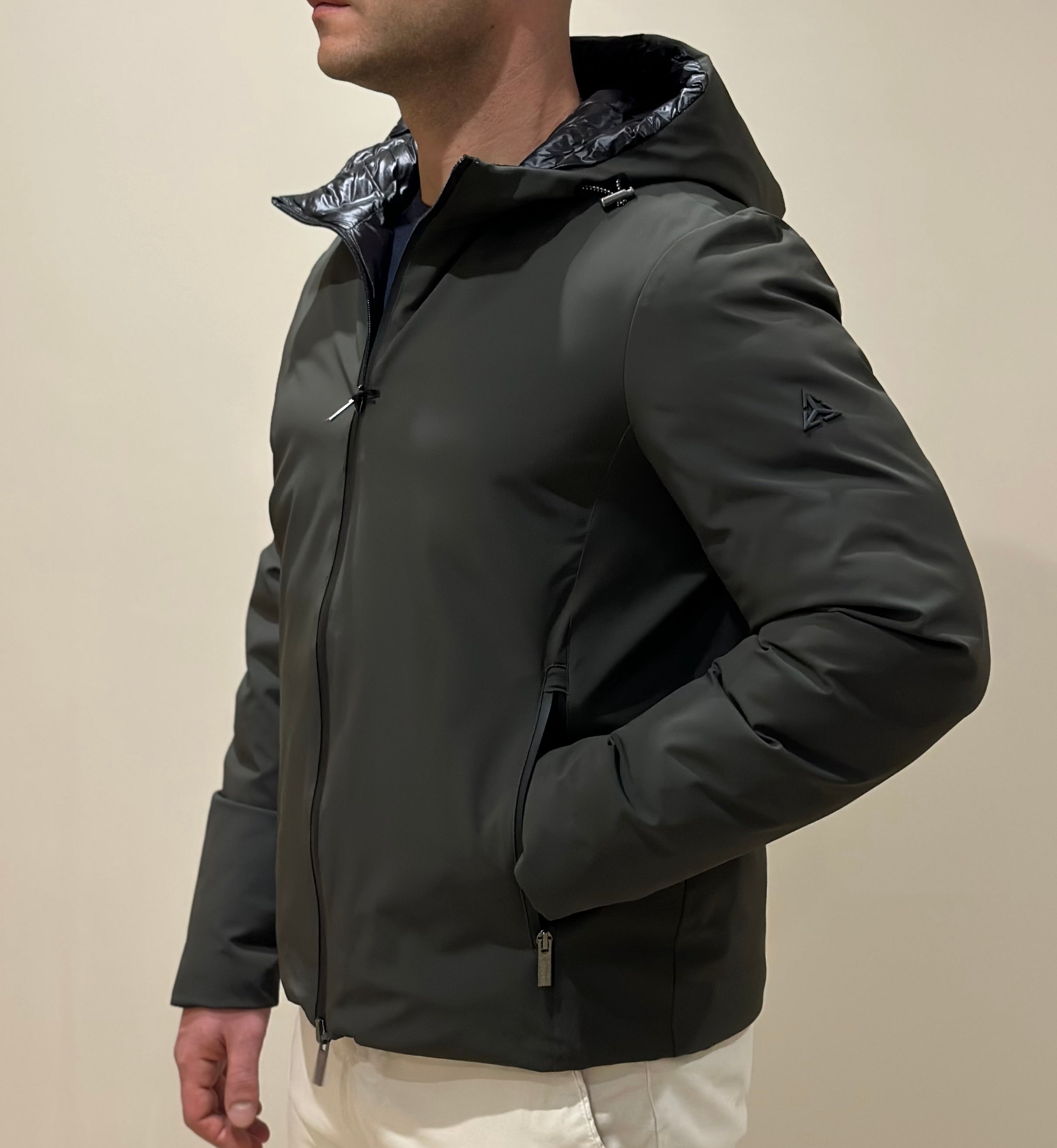 HESKIMO Giubbotto tecnico REVERSIBILE - MILITARE/NERO - Marcello Fontana Shop