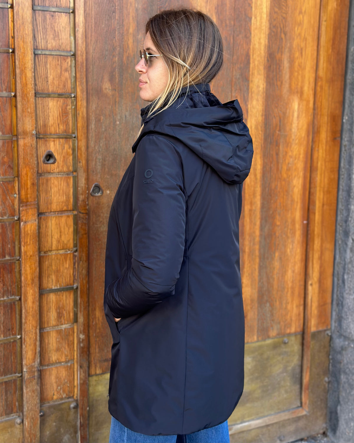 Giubbotto NINA Velour - Black - SUNS