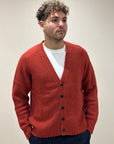 FW25 ROY ROGER'S CARDIGAN LANA SHETLAND - ROSSO CHILI