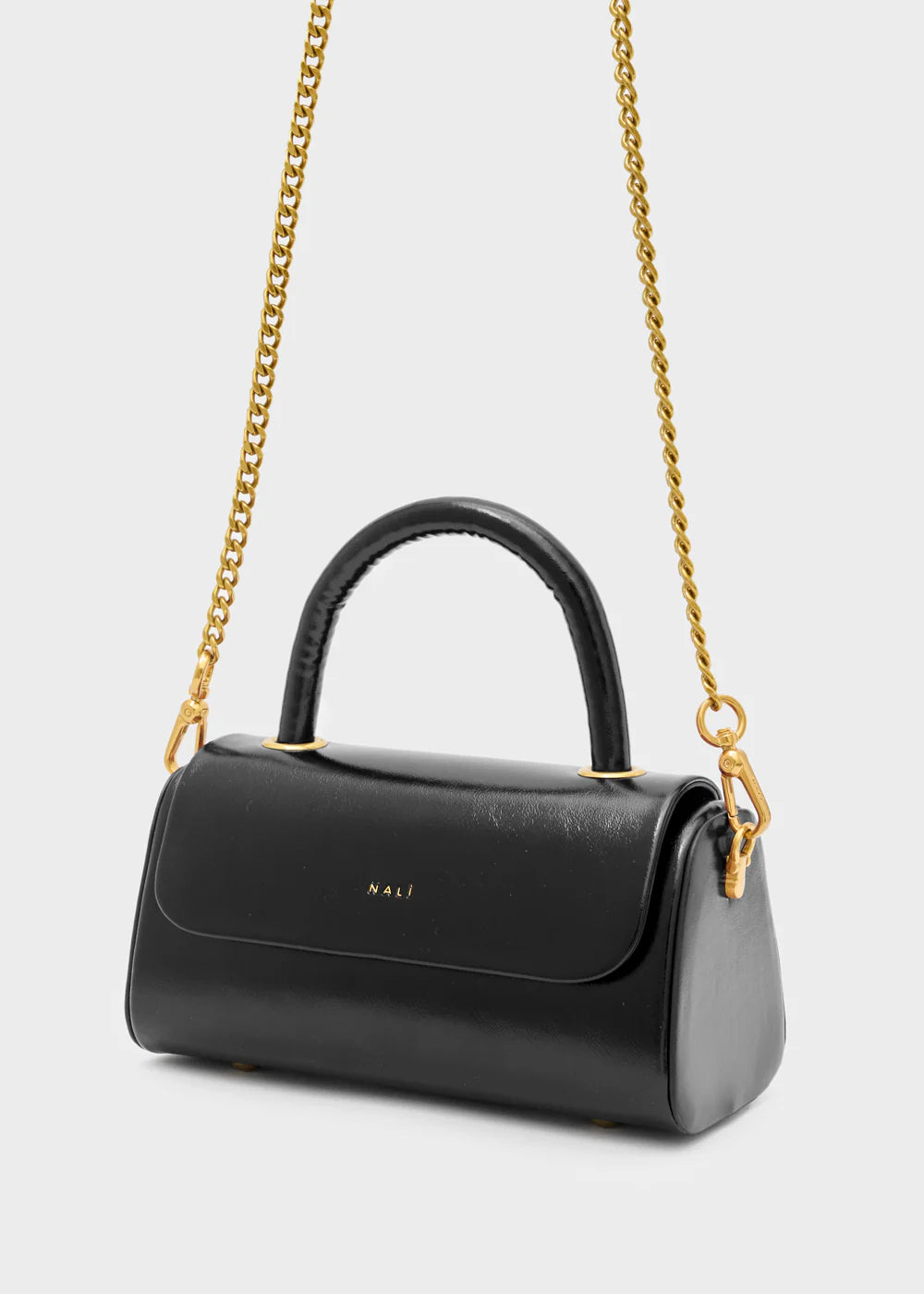 BORSA PHOEBE A MANO RIGIDA NERO - NALI' - Marcello Fontana Shop
