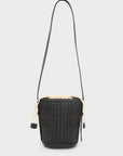 Borsa Bilbao secchiello intrecciato nero