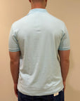 SUNS POLO FEDERICO LABEL IN PIQUET SKY