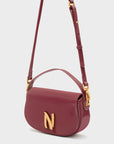 BORSA KADY A MANO + TRACOLLA BORDEAUX - NALI - Marcello Fontana Shop