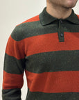 FW25 GALLIA POLO LAWSON CON BOTTONI - MILITARE / RUGGINE