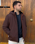 Giubbotto AURELIO Velour - Brown - SUNS