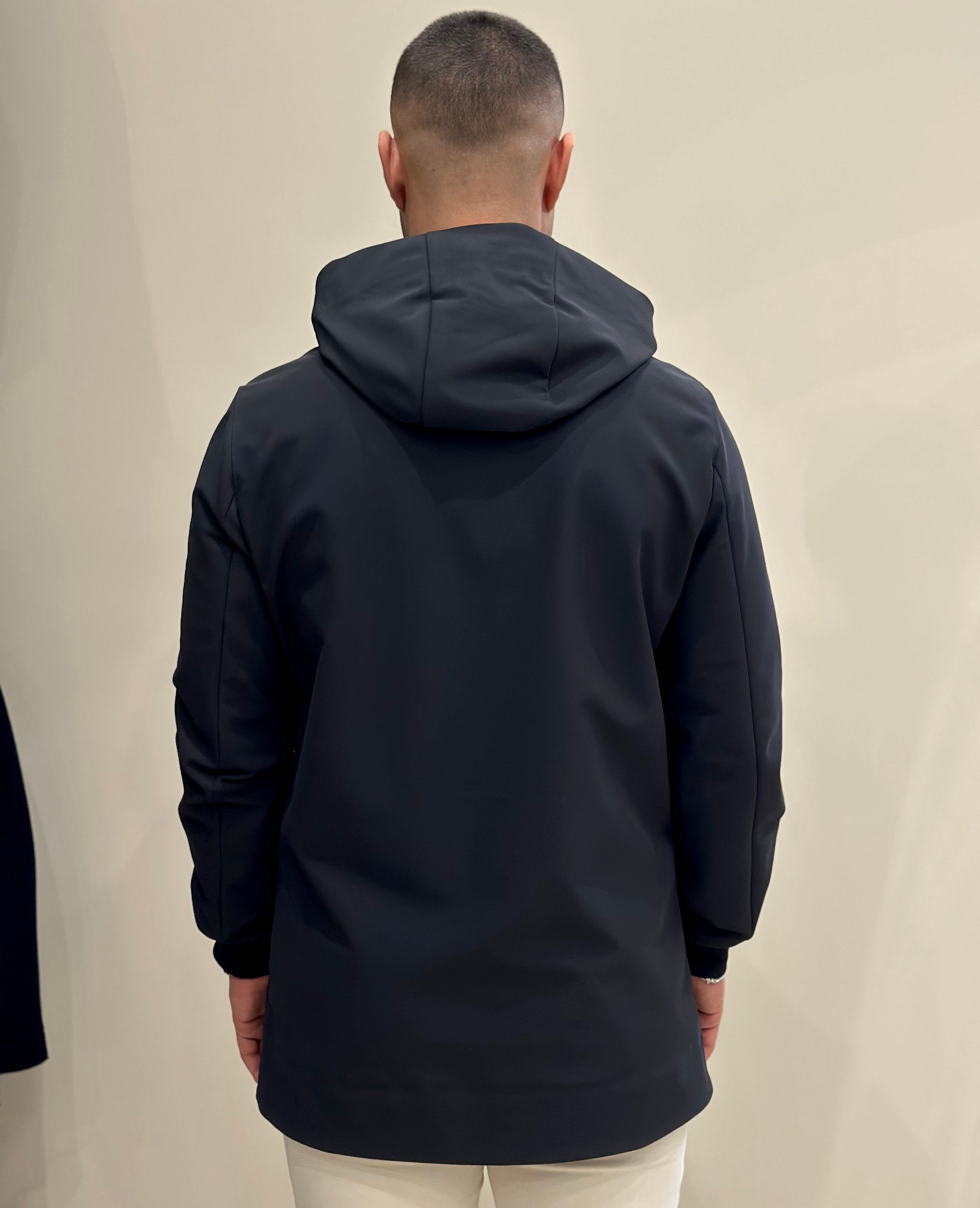 HESKIMO Giubbotto tecnico foderato in lana - Nero - Marcello Fontana Shop