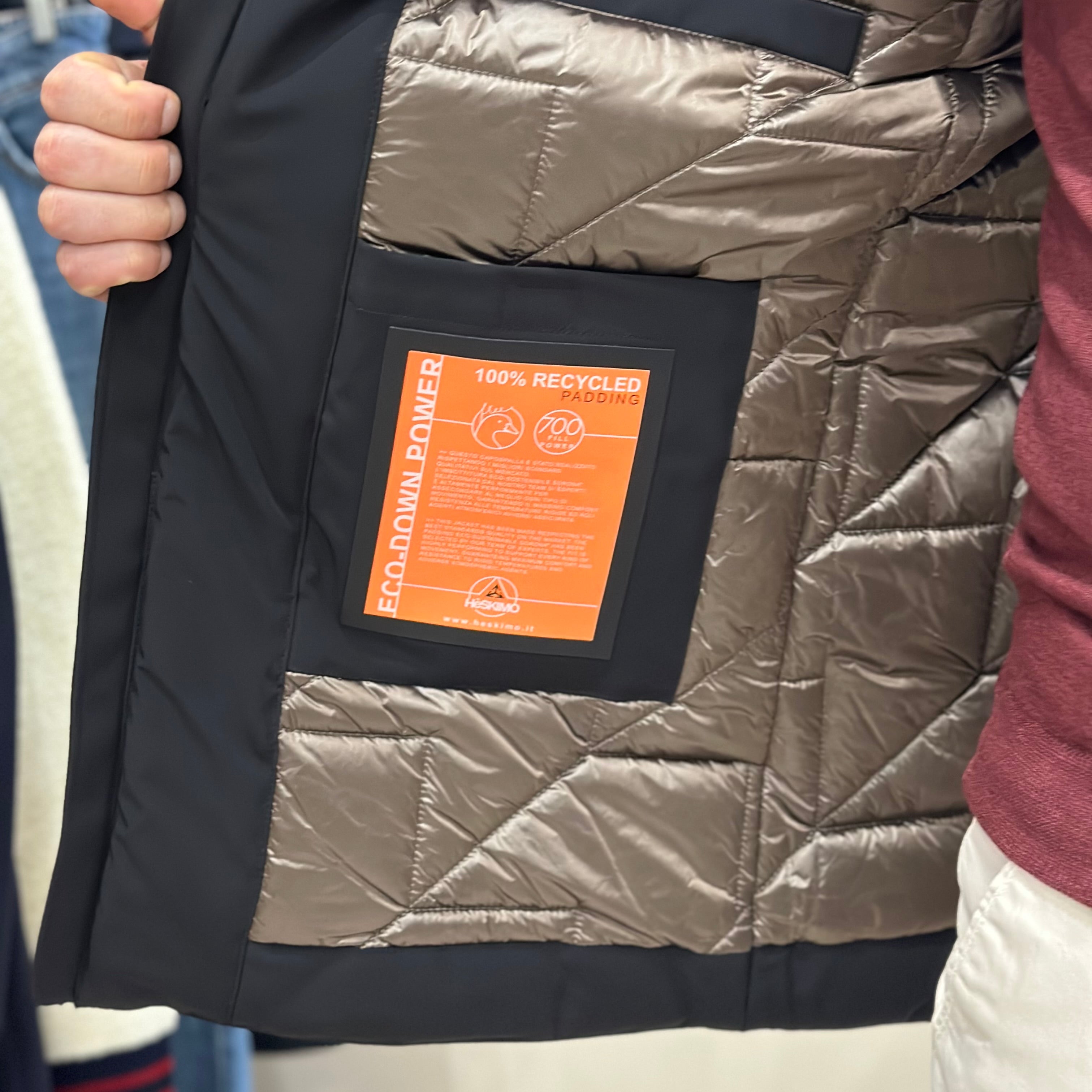 HESKIMO Giubbotto tecnico GS-TECH LUNGO  - NERO - Marcello Fontana Shop