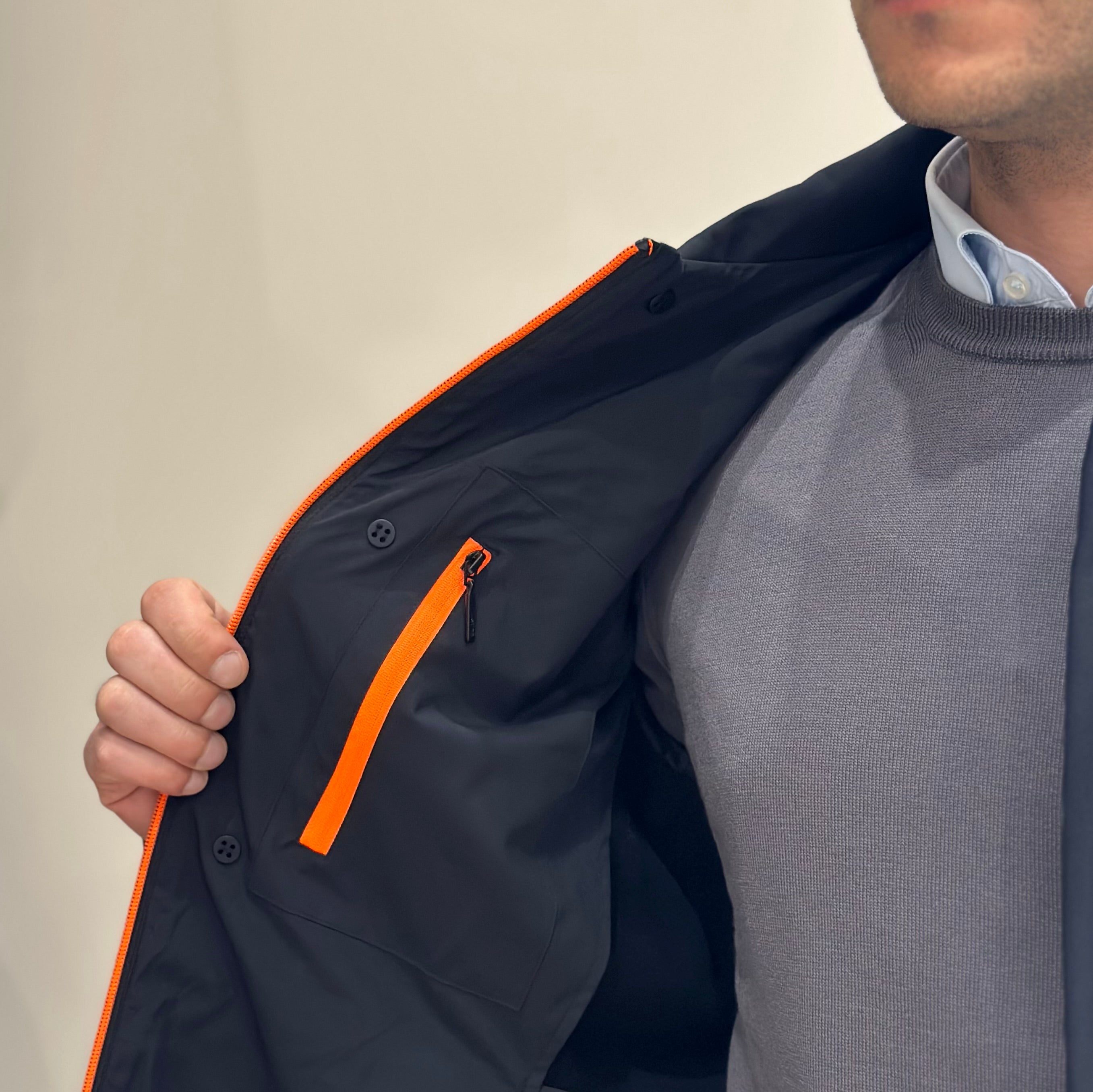 SUNS Trench Uomo Sala Micro - BLACK