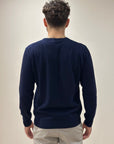 Girocollo in Misto Cashmere Navy - Privati Firenze
