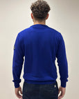 FW25 ROY ROGER'S MAGLIONE GIROCOLLO IN LANA E CASHMERE FINEZZA 12 FRENCH NAVY