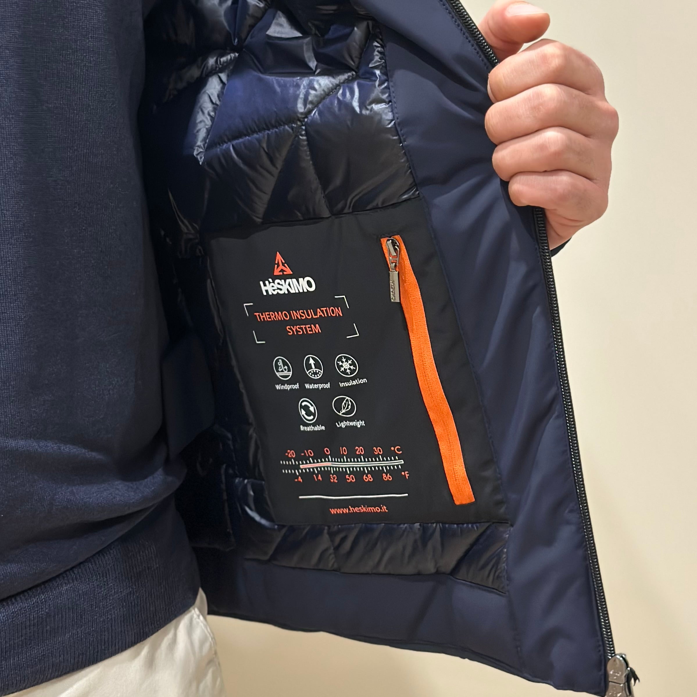 HESKIMO Giubbotto tecnico GS-TECH corto - BLU - Marcello Fontana Shop