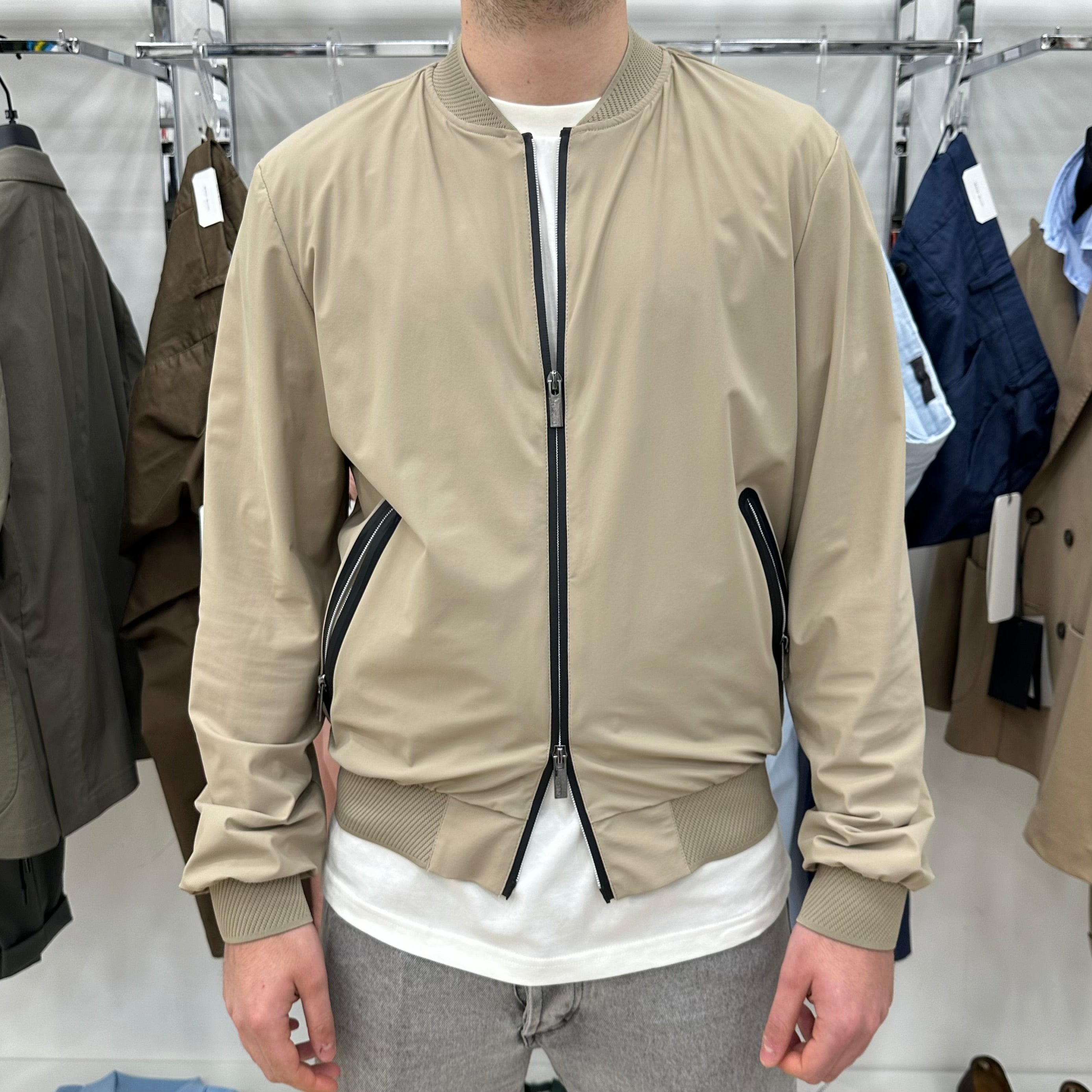 HESKIMO GIUBBOTTO BOMBER SOFTSHELL STRETCH BEIGE