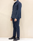 Manuel Ritz Completo Overshirt/Pantalone in cotone / Blu