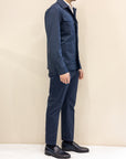 Manuel Ritz Completo Overshirt/Pantalone in cotone / Blu