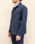Manuel Ritz overshirt in cotone stretch - Blu
