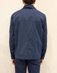 Manuel Ritz overshirt in cotone stretch - Blu