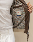 BOB COMPANY Giubbotto Brown in eco pelle - Moro