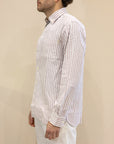 Shirt button down OXFORD NEW stripe - Rosa