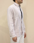 Shirt button down OXFORD NEW stripe - Rosa