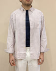 Shirt button down OXFORD NEW stripe - Rosa
