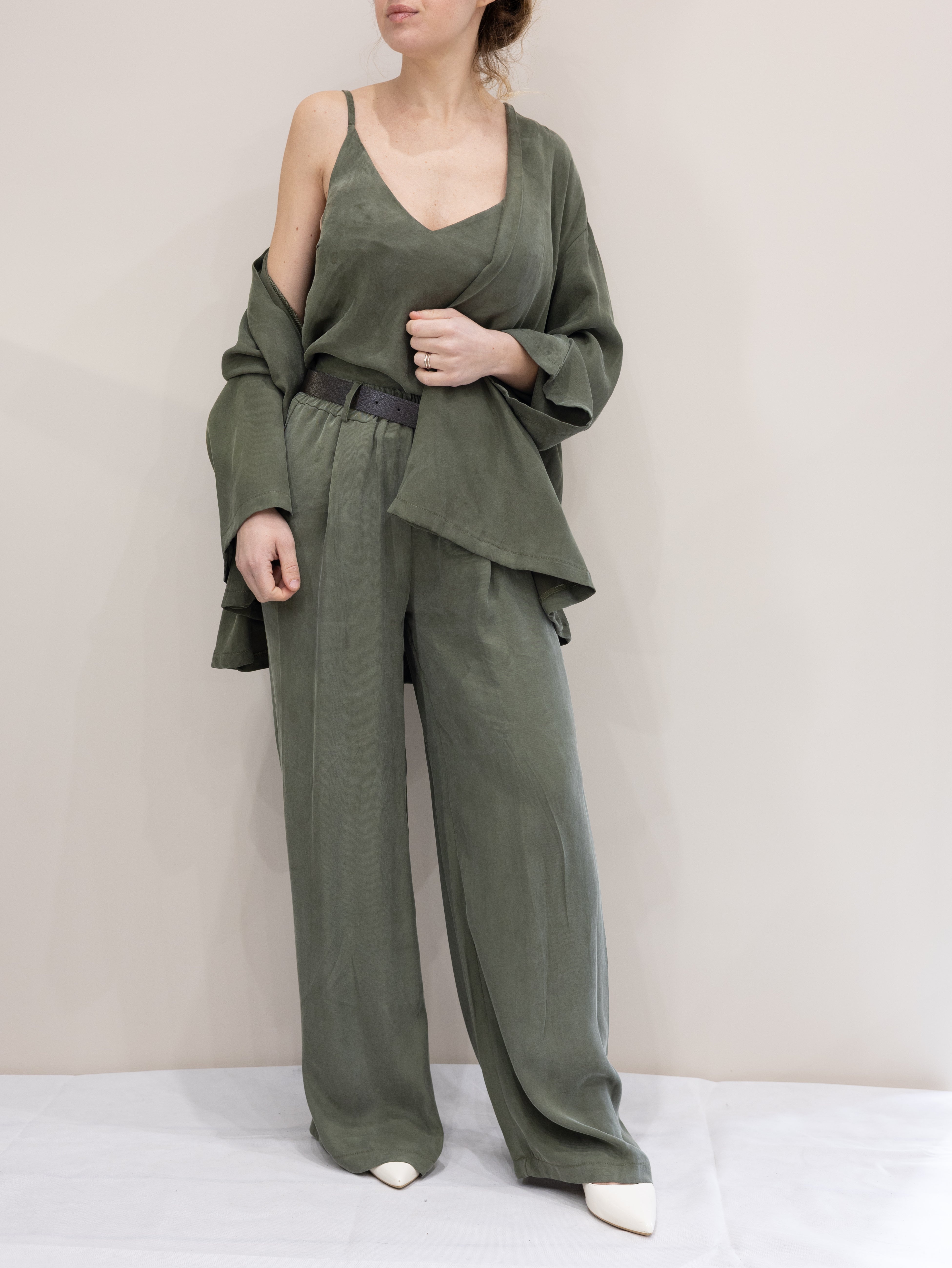 Set Coordinato in Lyocell Militare - Saiph