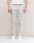 Pantalone in cotone Art. Miami 8135 capri - Gesso