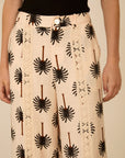 MEISIE PANTALONE CON STAMPA DI PALME - COD.M05P149BLK