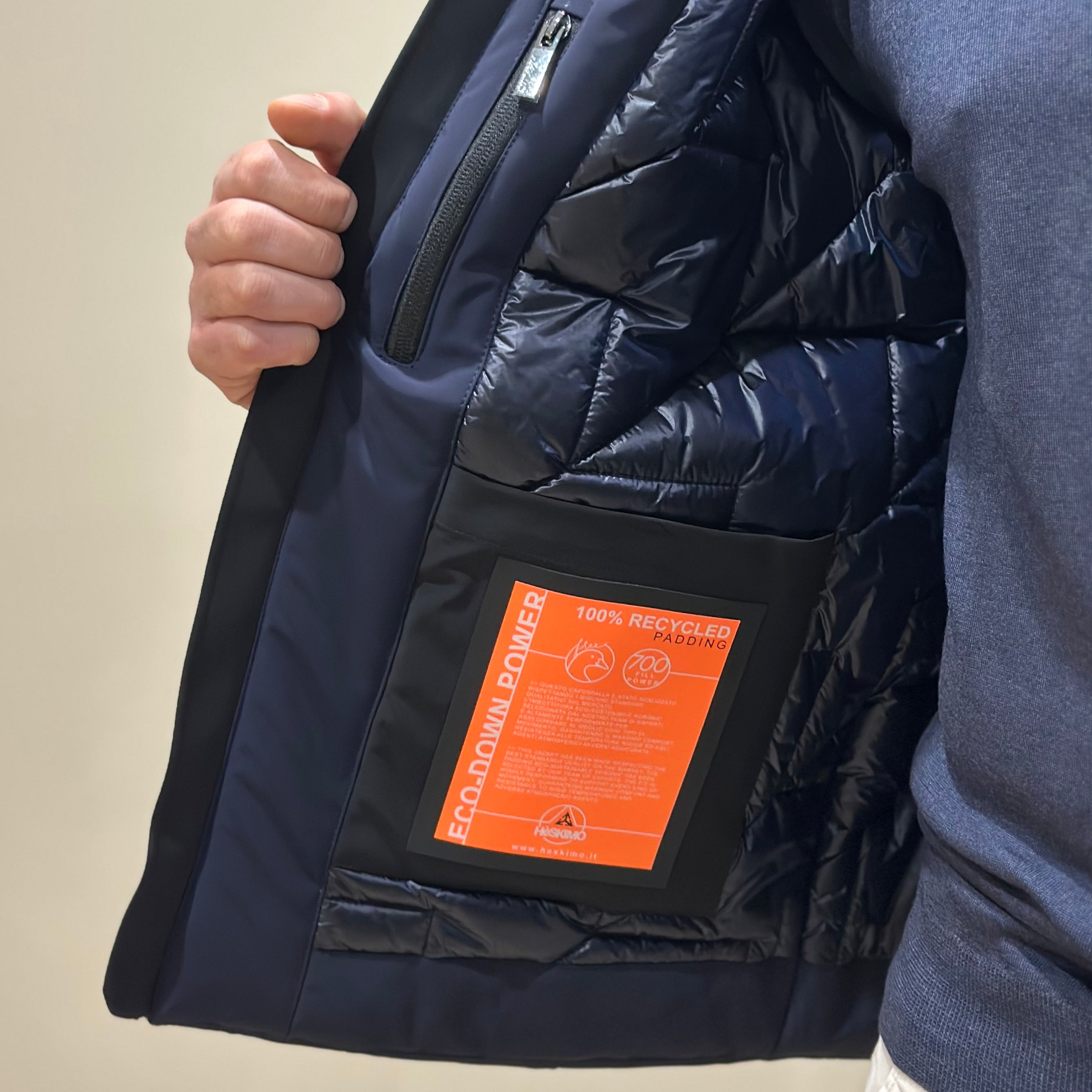 HESKIMO Giubbotto tecnico GS-TECH corto - BLU - Marcello Fontana Shop