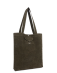 Borsa a spalla - Suède Kba colore Kaki Scuro - LANCASTER