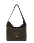 Borsa secchiello – Suede Kba colore Kaki Scuro - LANCASTER